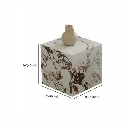 Modern Farmhouse Rectangular Shape/Square Sintered Stone Single/Bunching Block Board Game Coffee Table in Gray Image - 18