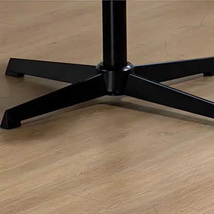 Low-Back White Upholstered Adjustable Swivel Office Chair Image - 9