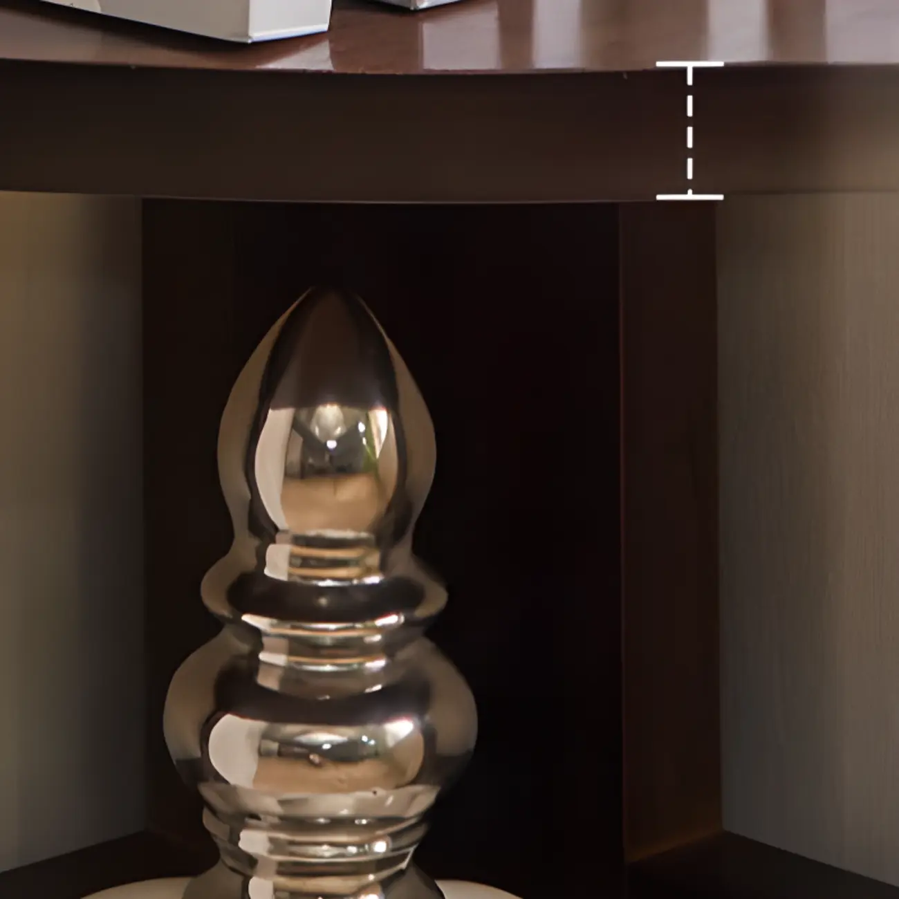 Narrow Wood Curved Shelf Corner Open Back Bookcase Image - 6 | homeyfad