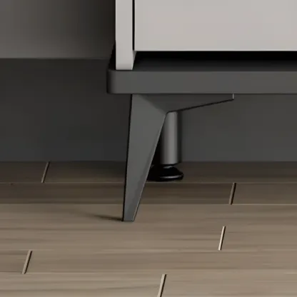 Modern Wood Shoe Cabinet with Adjustable Shelves