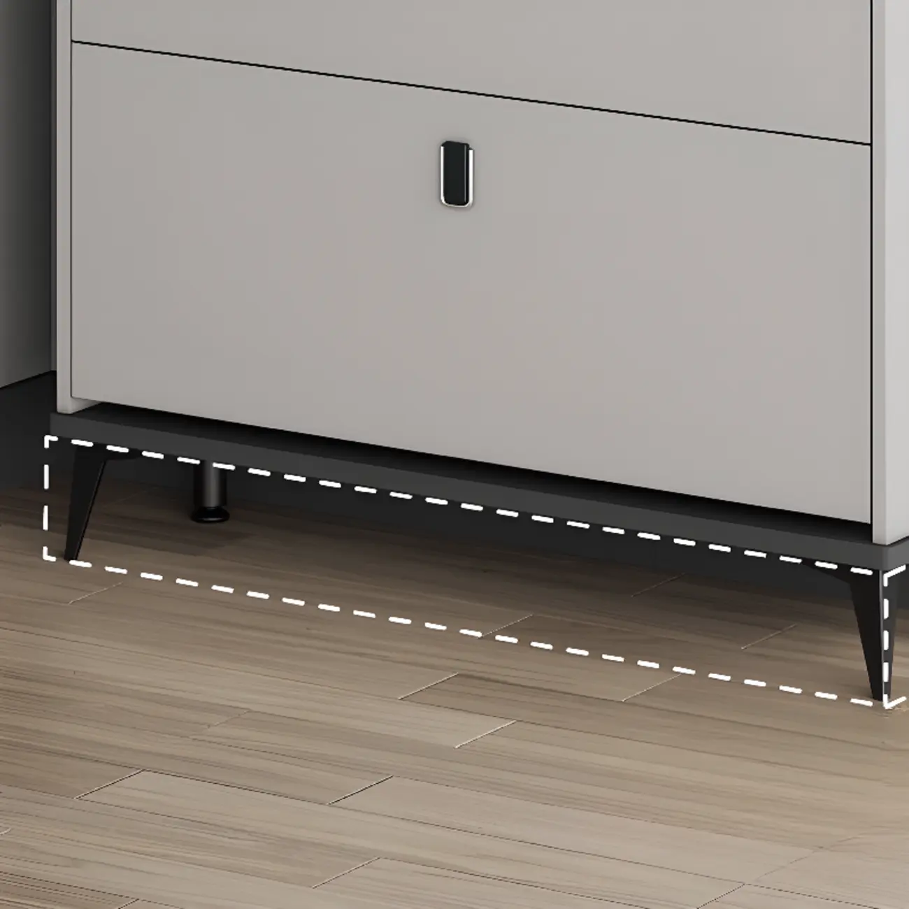 Modern Wood Shoe Cabinet with Adjustable Shelves | homeyfad