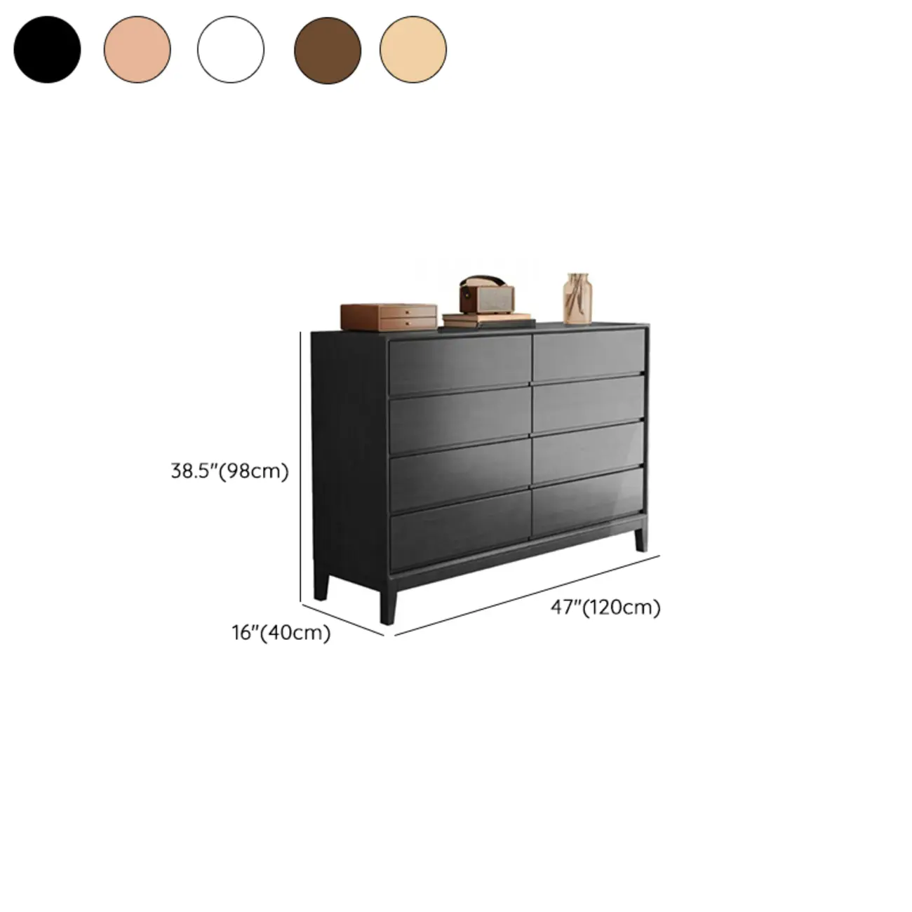 Simplistic Natural Wood 4-Tier Living Room Storage Chests #size | homeyfad