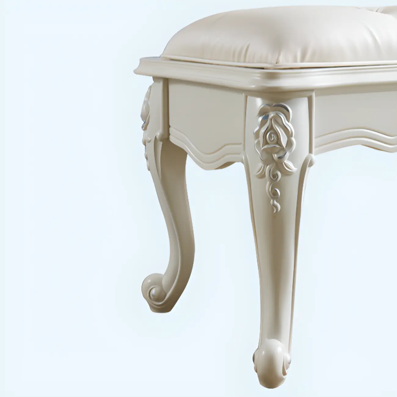 Victorian Button-Tufted Upholstered Entryway Benches Image - 15 | homeyfad