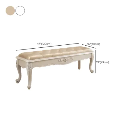 Victorian Button-Tufted Upholstered Entryway Benches Image - 19