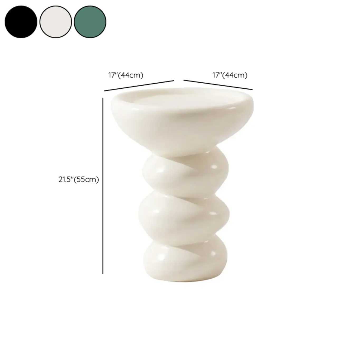 Minimalist Fiberglass Round End Table for Modern Living Room #size | homeyfad