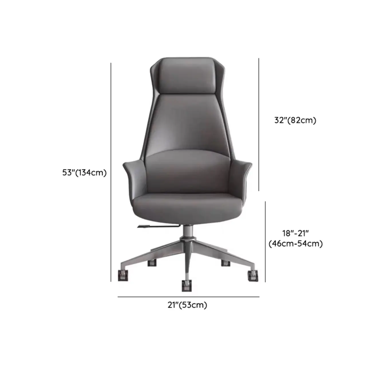 Modern White Orange Leather Ergonomic Executive Office Chair Image - 34 | homeyfad