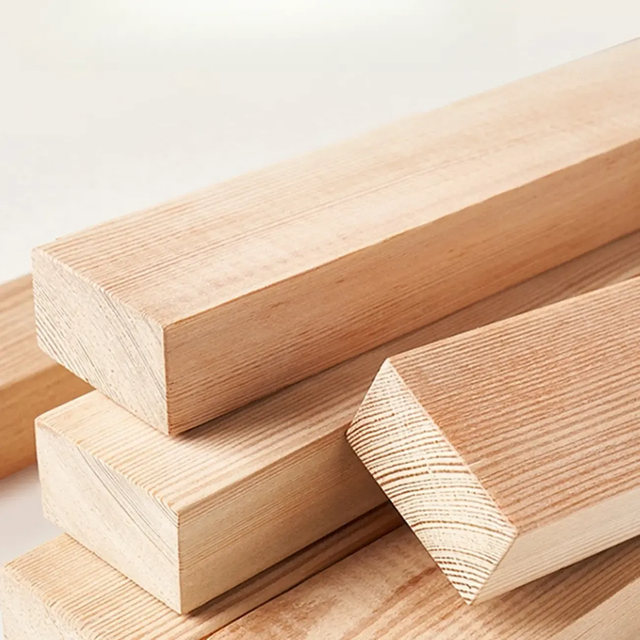 Natural Finish L-Shaped Vertical Wood Open Back Bookcase Image - 12