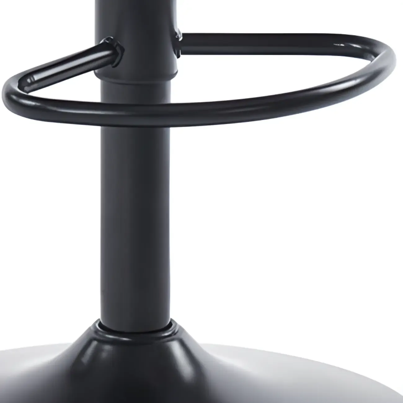 Chic Leather Tufted Swivel Adjustable Bar Stool Image - 21