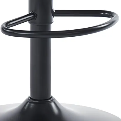 Chic Leather Tufted Swivel Adjustable Bar Stool Image - 21