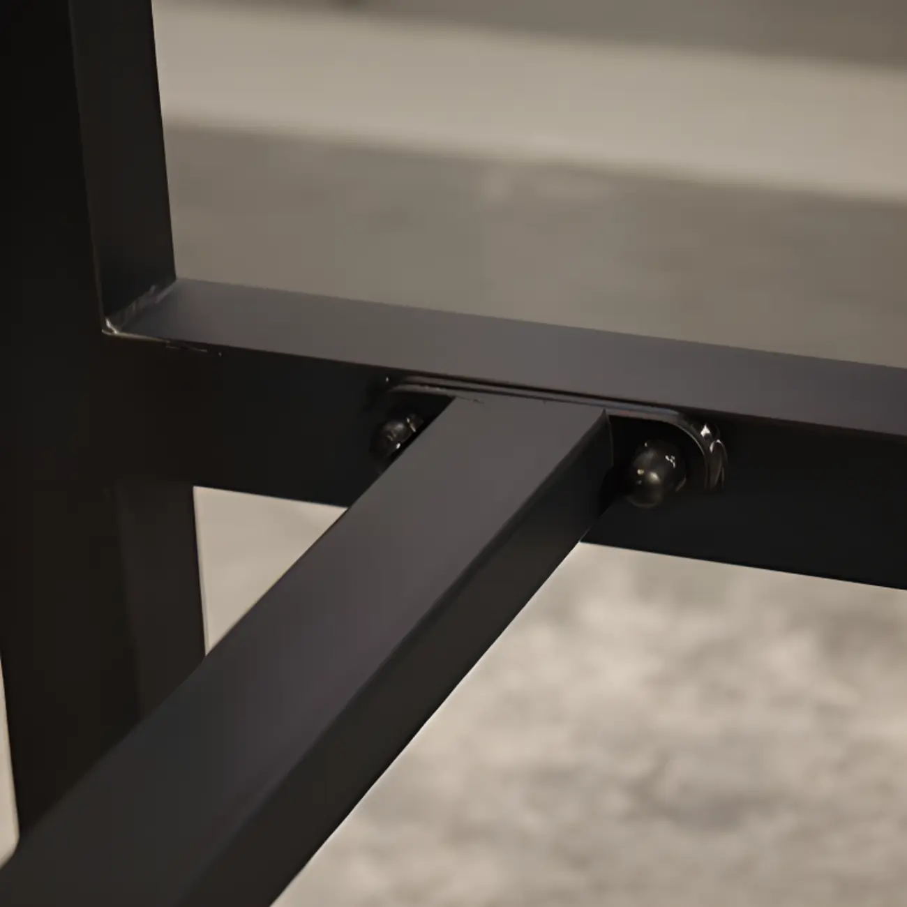 Industrial Brown Wooden Square Trestle Bar Tables Image - 6 | homeyfad