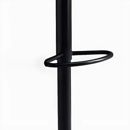 Faux Leather Saddle Swivel Adjustable Bar Stool Image - 12