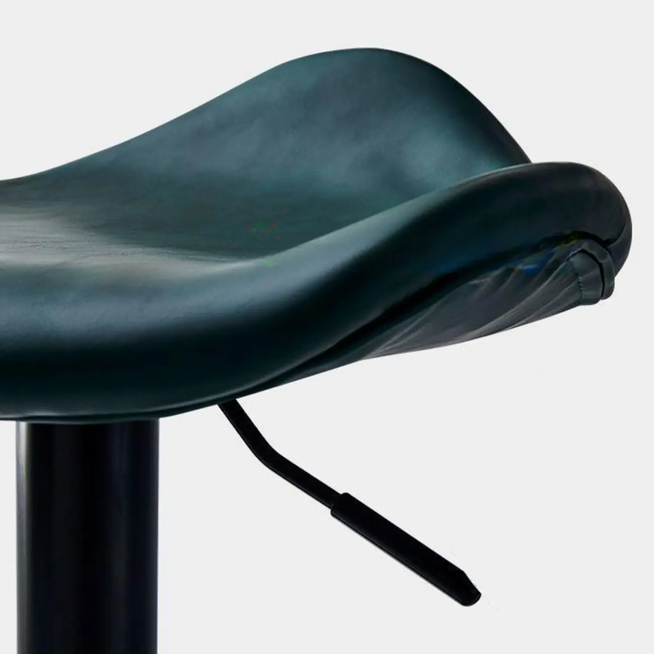 Faux Leather Saddle Swivel Adjustable Bar Stool Image - 10 | homeyfad