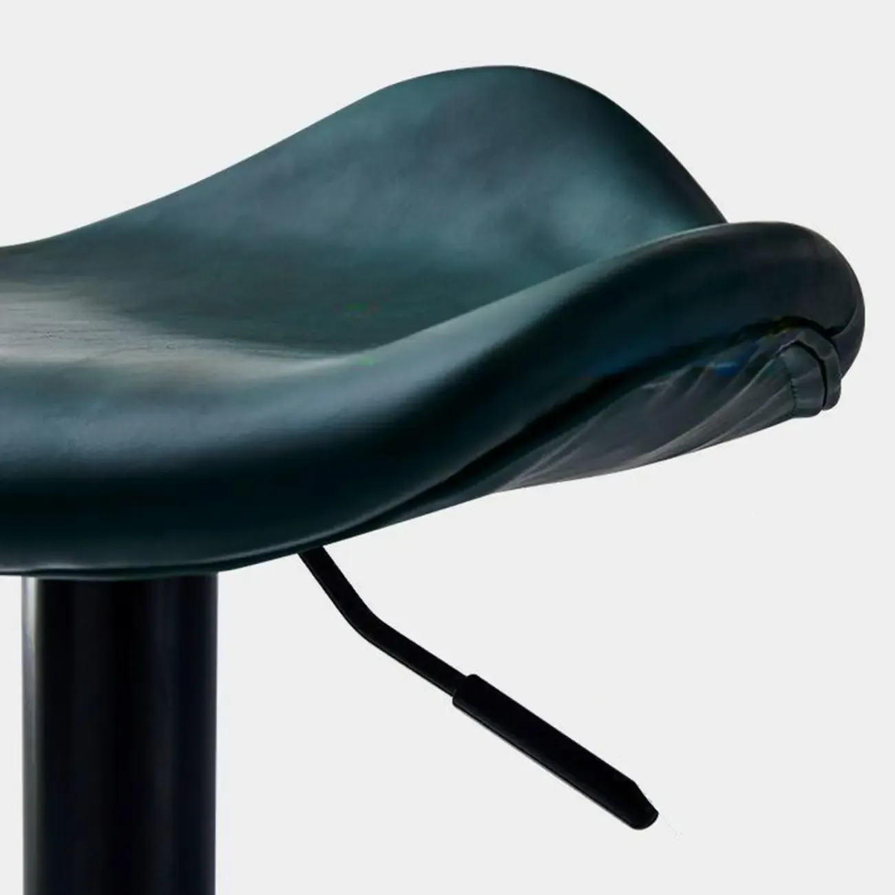 Faux Leather Saddle Swivel Adjustable Bar Stool Image - 10