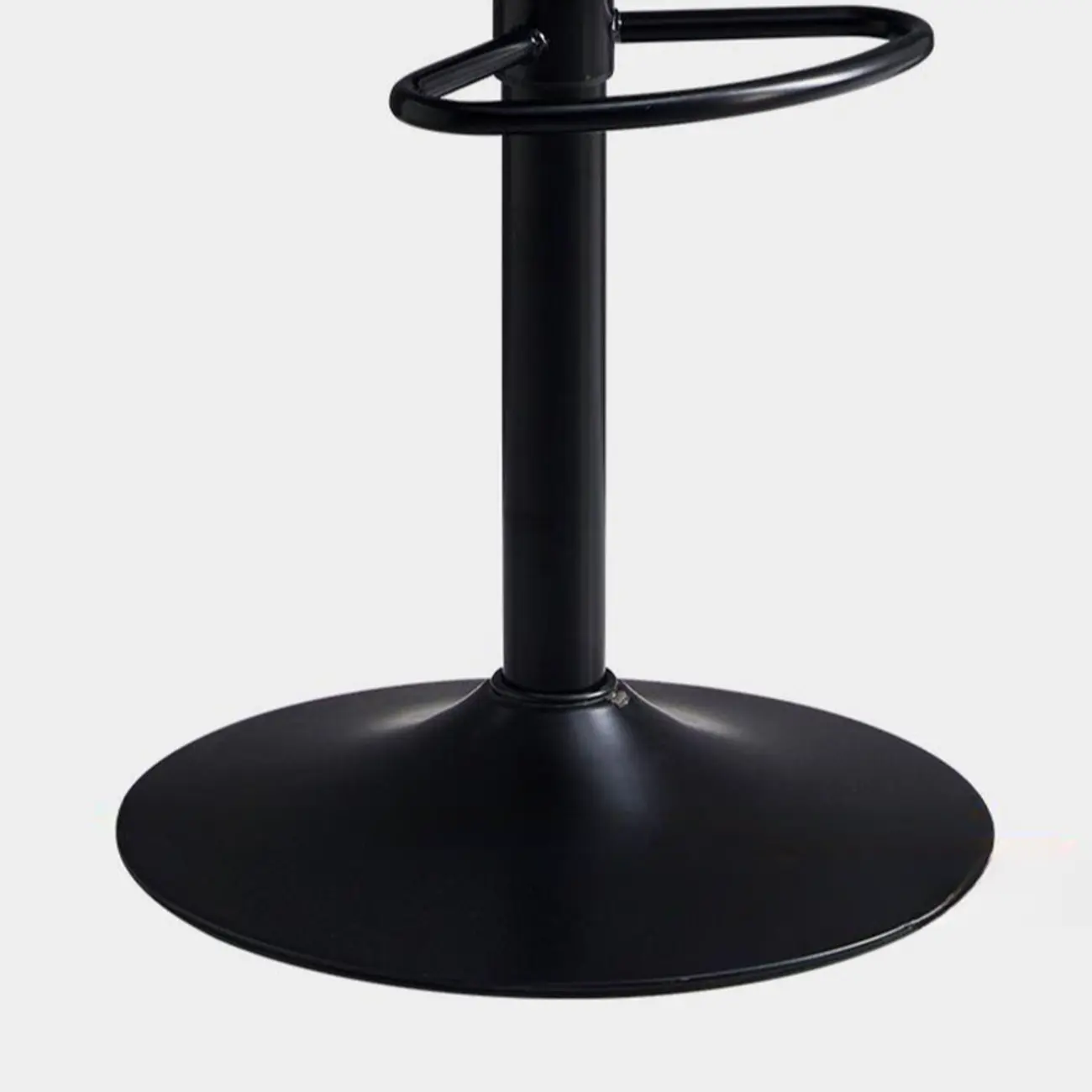 Faux Leather Saddle Swivel Adjustable Bar Stool Image - 13 | homeyfad