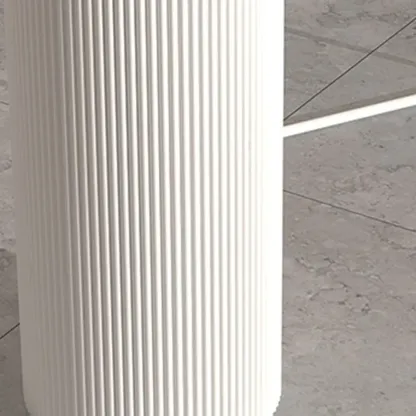 Modern White Slate Asymmetrical Bar Tables Image - 8