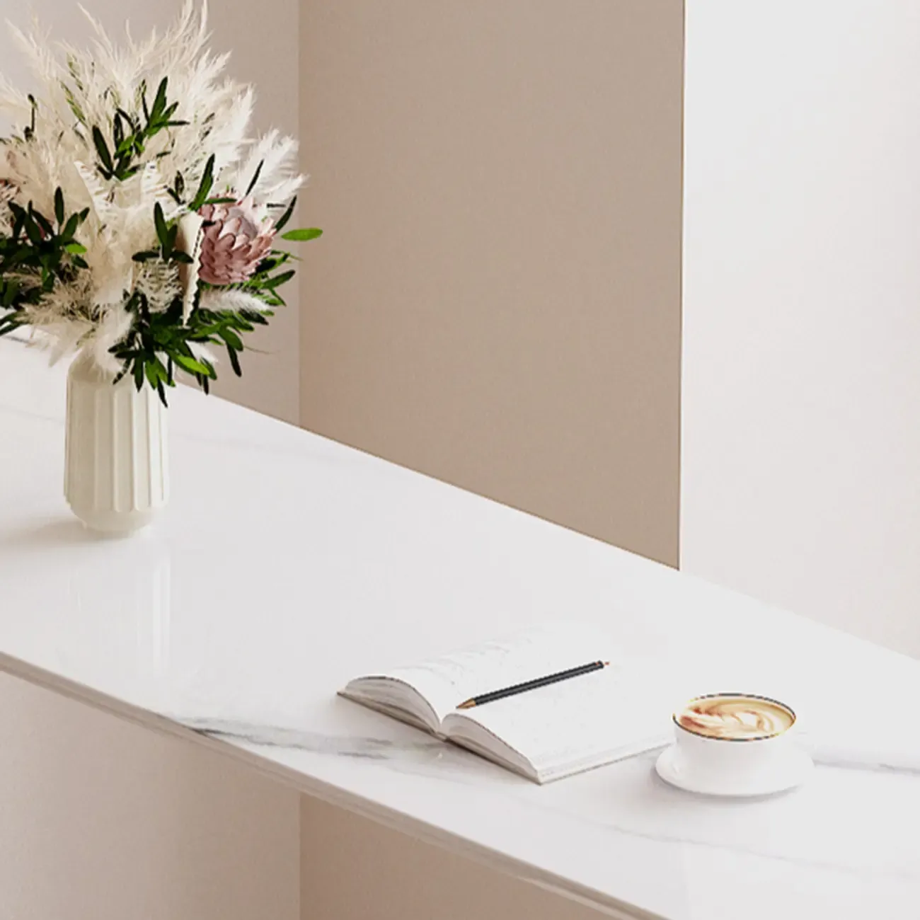 Modern Black Wooden Grain Top Clear Acrylic Storage Bar Tables Image - 3