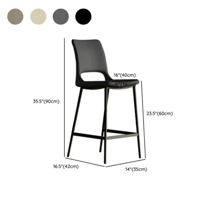 Dining Saddle Faux Leather Comfortable Counter Bar Stool Image - 9