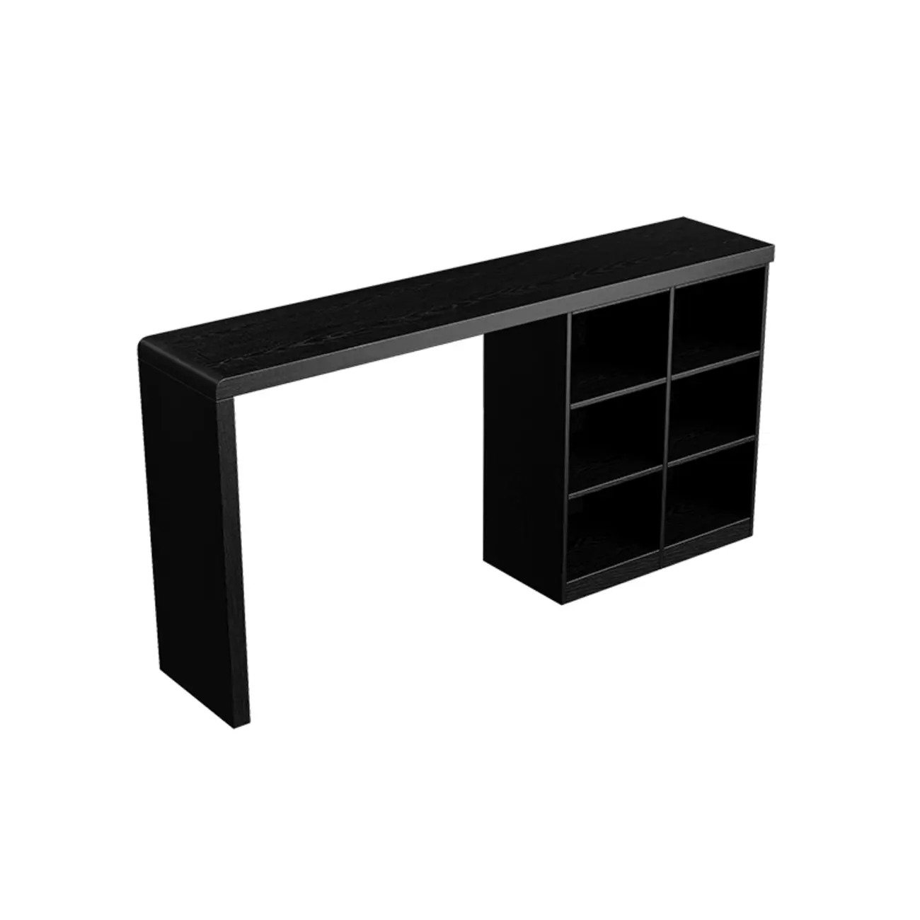 Modern Black Wooden Storage Bar Tables Image - 5 | homeyfad