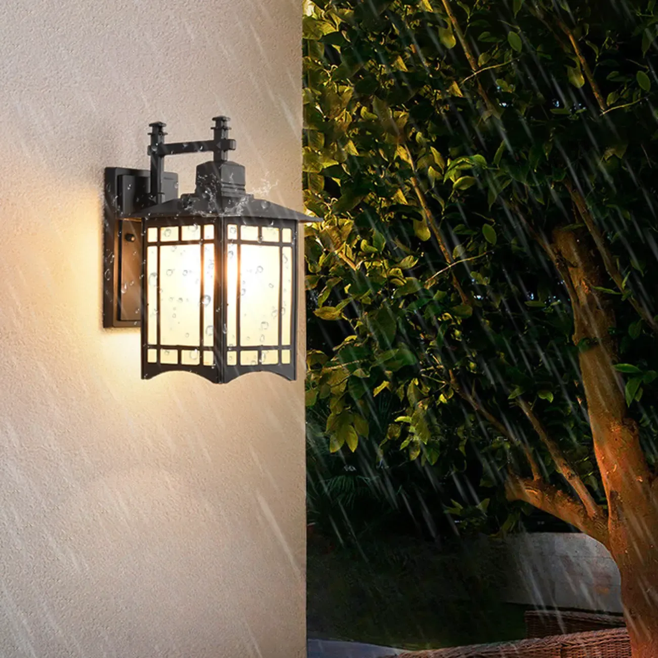 Vintage Metal Glass Classic Wall Sconce Image - 4