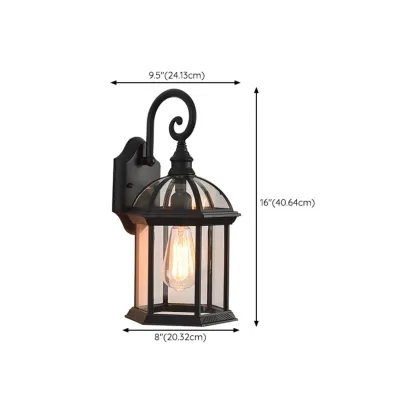 Vintage Metal Glass Classic Wall Sconce Image - 11