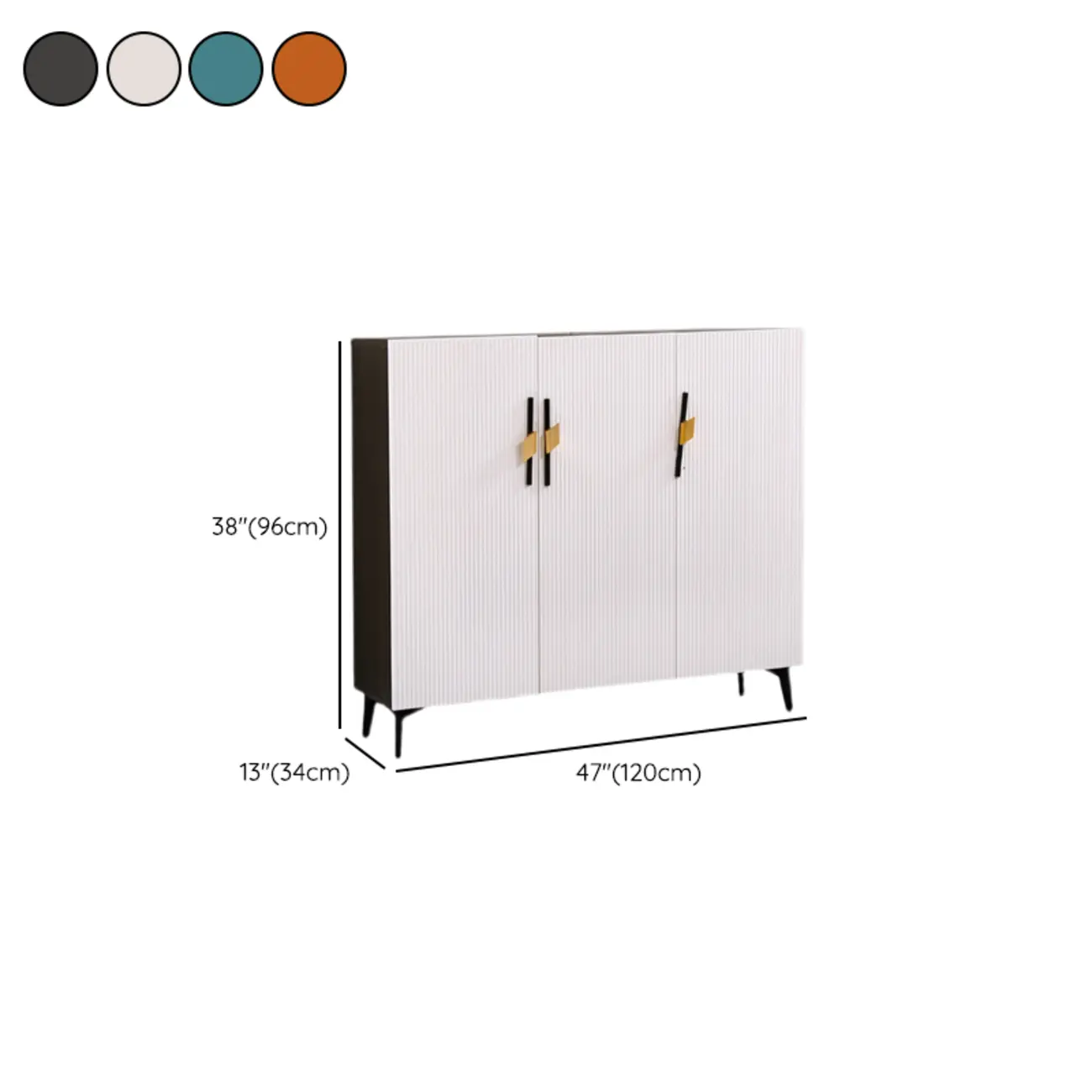 Modish White Wood Shoe Cabinet with Adjustable Shelves Image - 21 | homeyfad