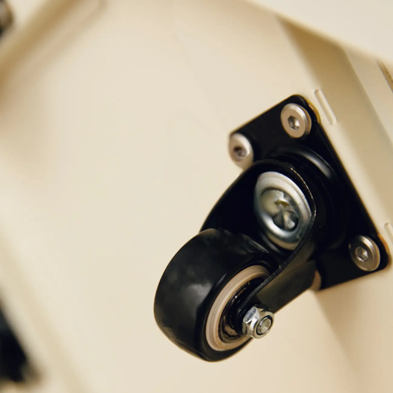 White Rectangular Steel Swivel Side Table with Storage Image - 9 | homeyfad