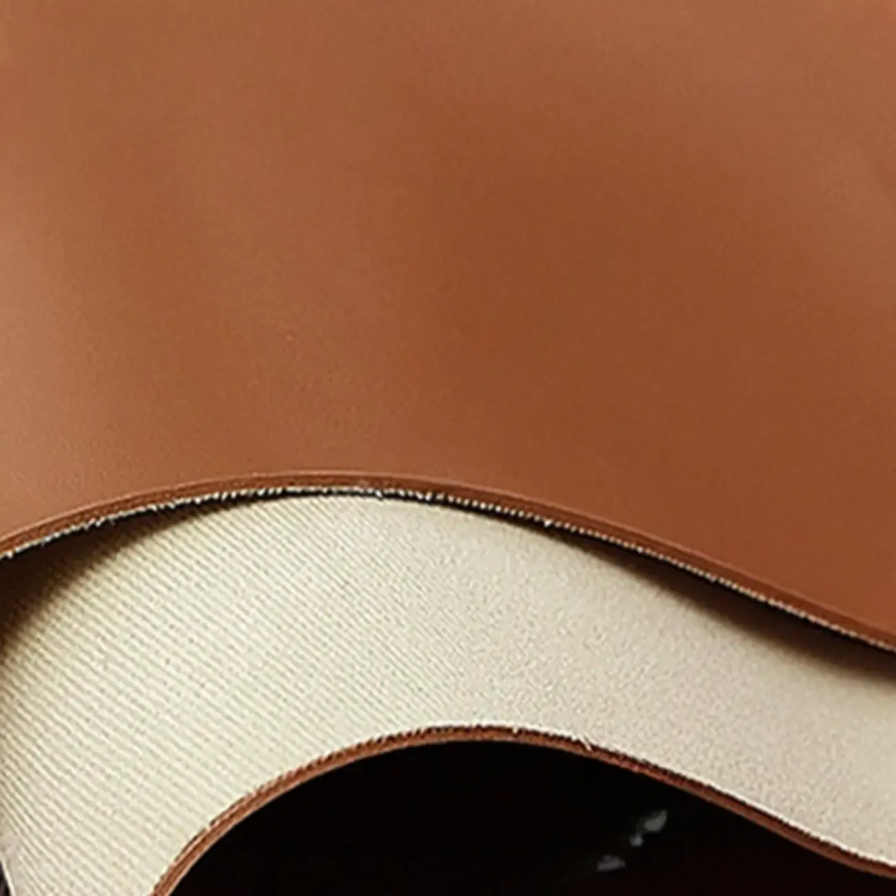 Art Deco Wood Faux Leather Open Shelf Nightstand with Drawer Image - 5