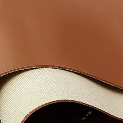 Art Deco Wood Faux Leather Open Shelf Nightstand with Drawer Image - 5