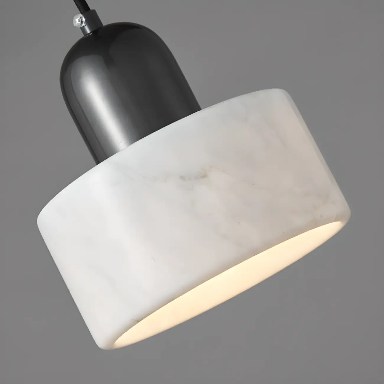 Modern Green Stone Cylinder Black Hanging Pendant Light | homeyfad