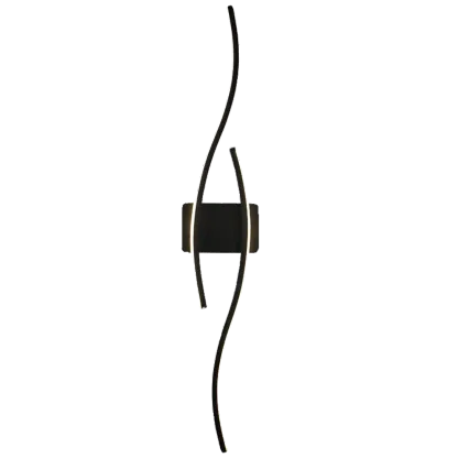 Modern Geometric LED Wall Sconce in Chalk Silica Gel Image - 10