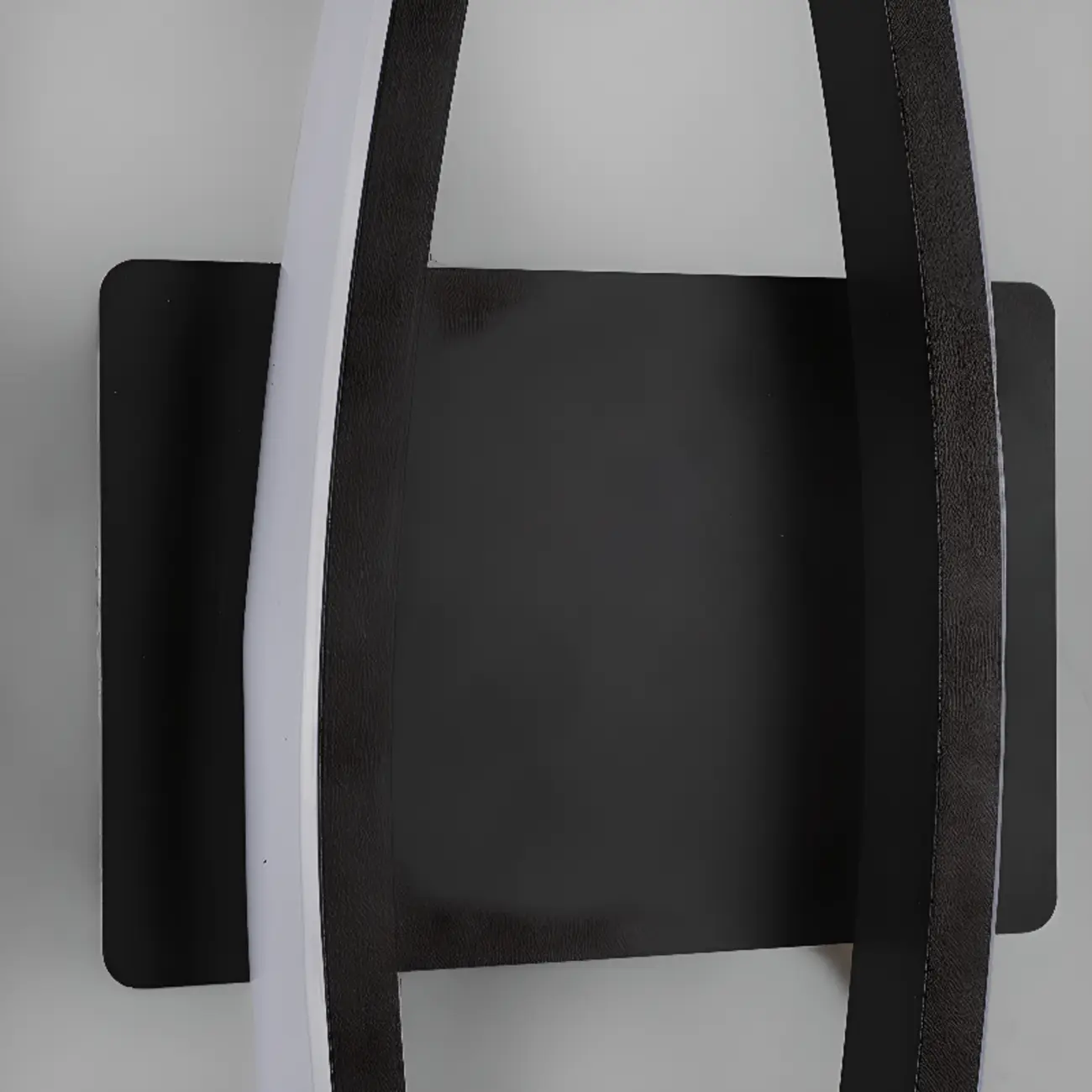 Modern Geometric LED Wall Sconce in Chalk Silica Gel Image - 19 | homeyfad