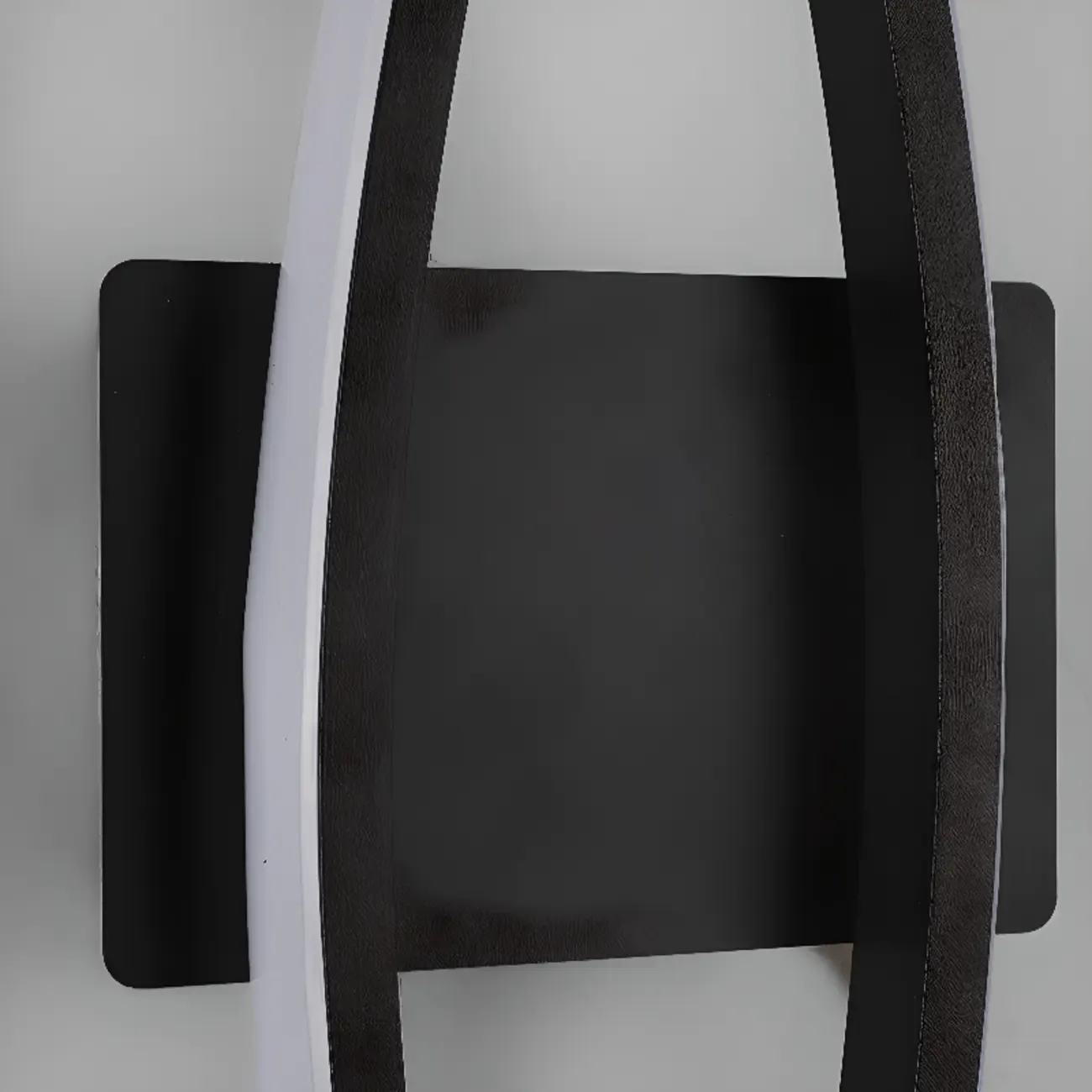 Modern Geometric LED Wall Sconce in Chalk Silica Gel Image - 19