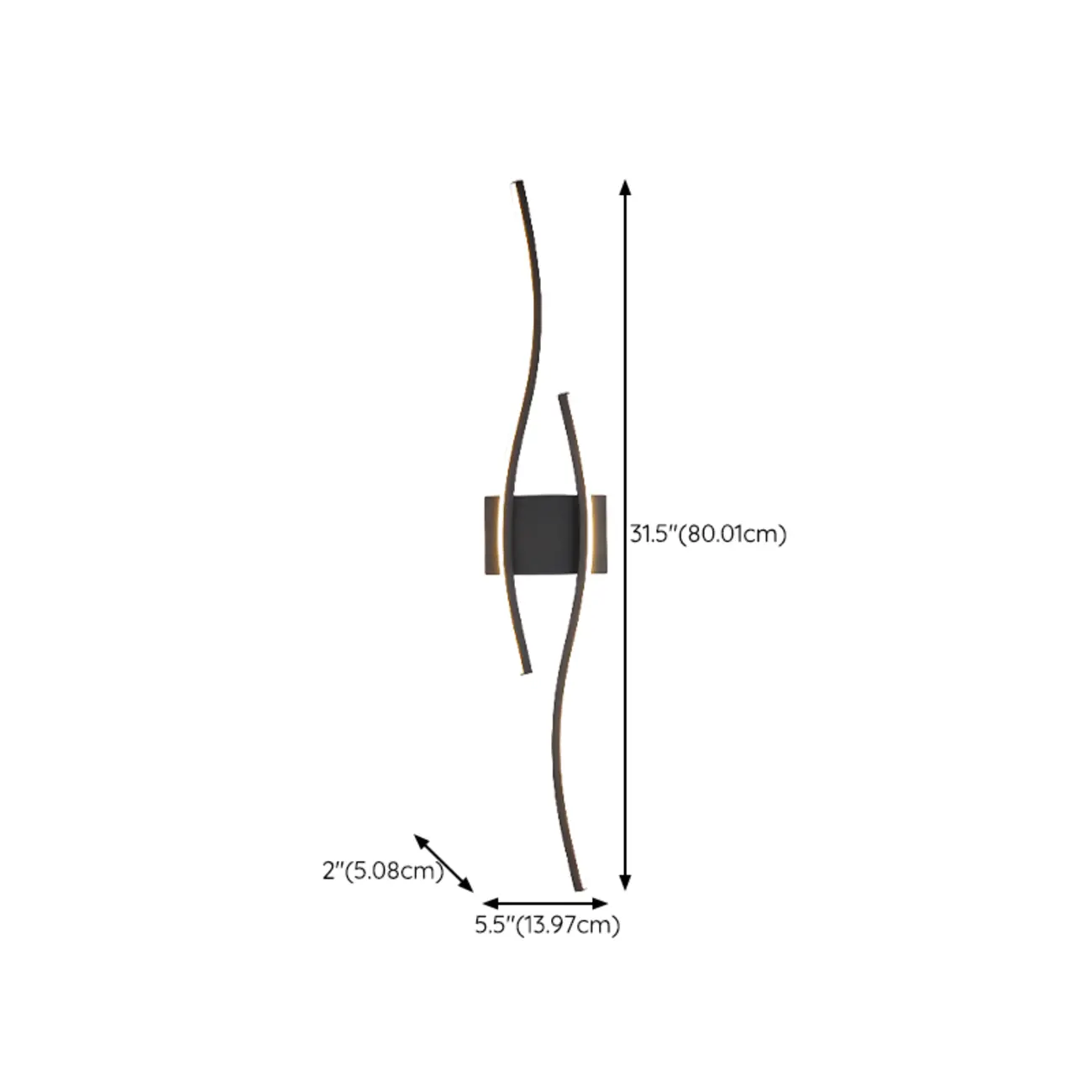 Modern LED Wall Light with Curved Silica Gel Shades Image - 12 | homeyfad