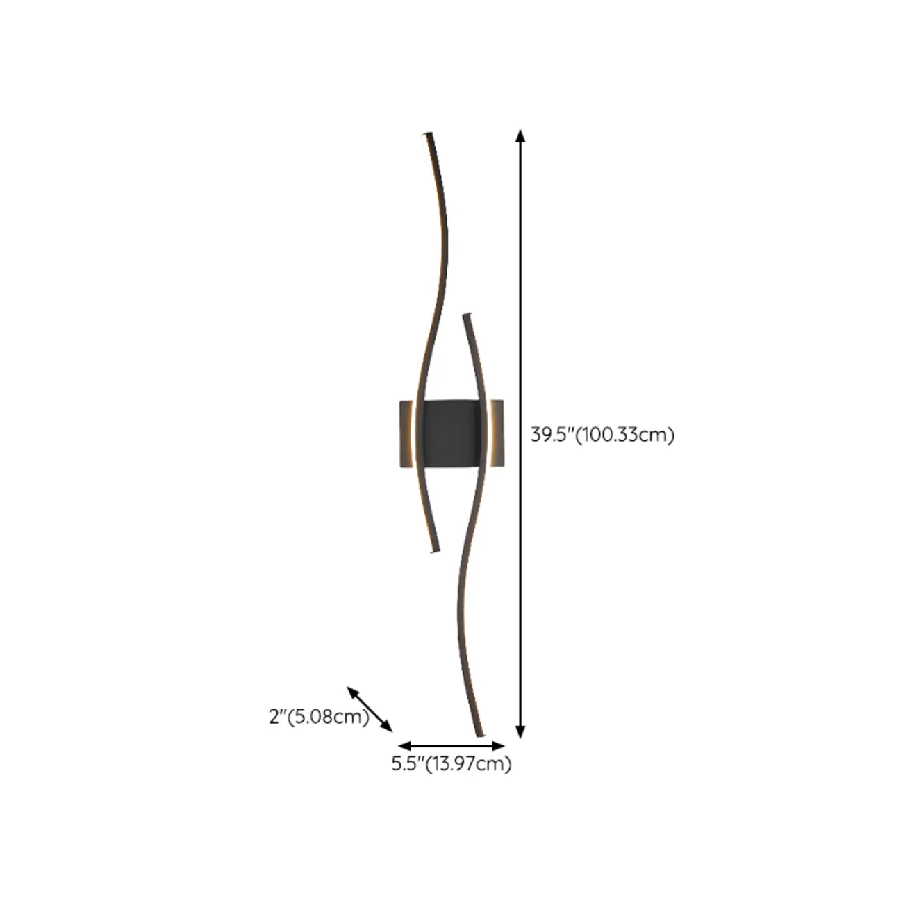 Modern LED Wall Light with Curved Silica Gel Shades Image - 13 | homeyfad