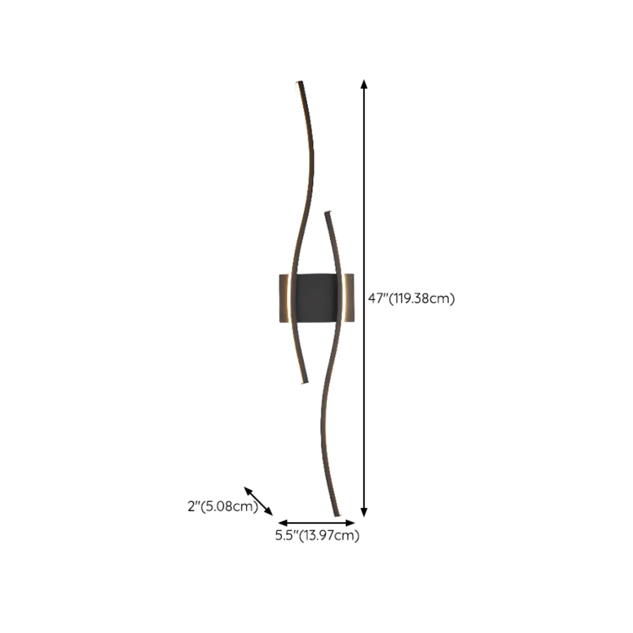 Modern LED Wall Light with Curved Silica Gel Shades Image - 14 | homeyfad