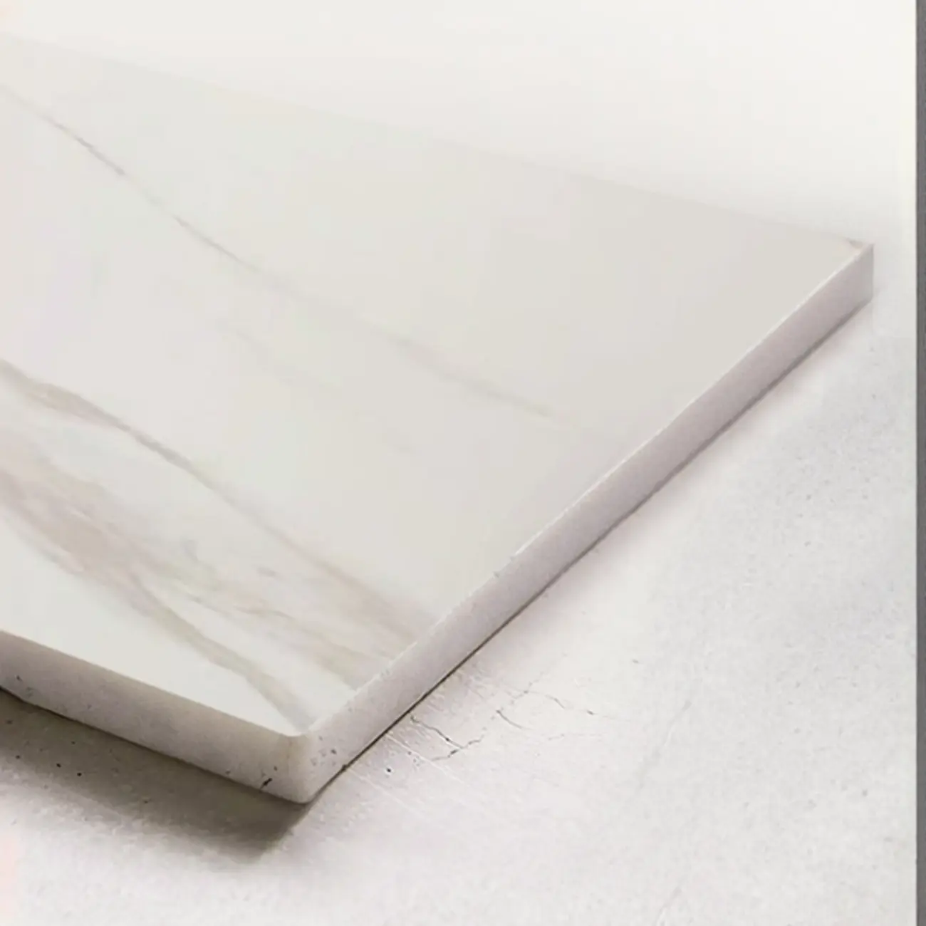 Trendy Narrow Stone Countertop 2 Tiers Drawer Nightstand Image - 9 | homeyfad