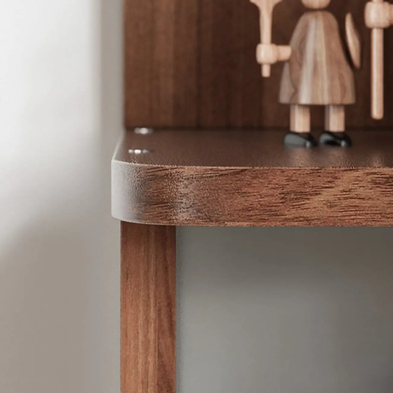 6-Tier L-Shaped Wood Nut-Brown Open Corner Bookcase Image - 17 | homeyfad