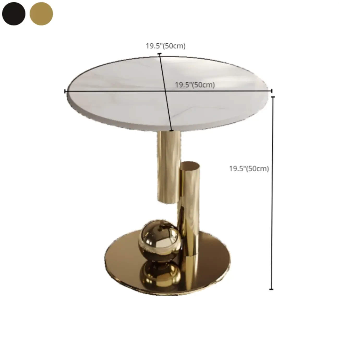 Glam White Stone Oval Abstract Coffee Table Image - 16
