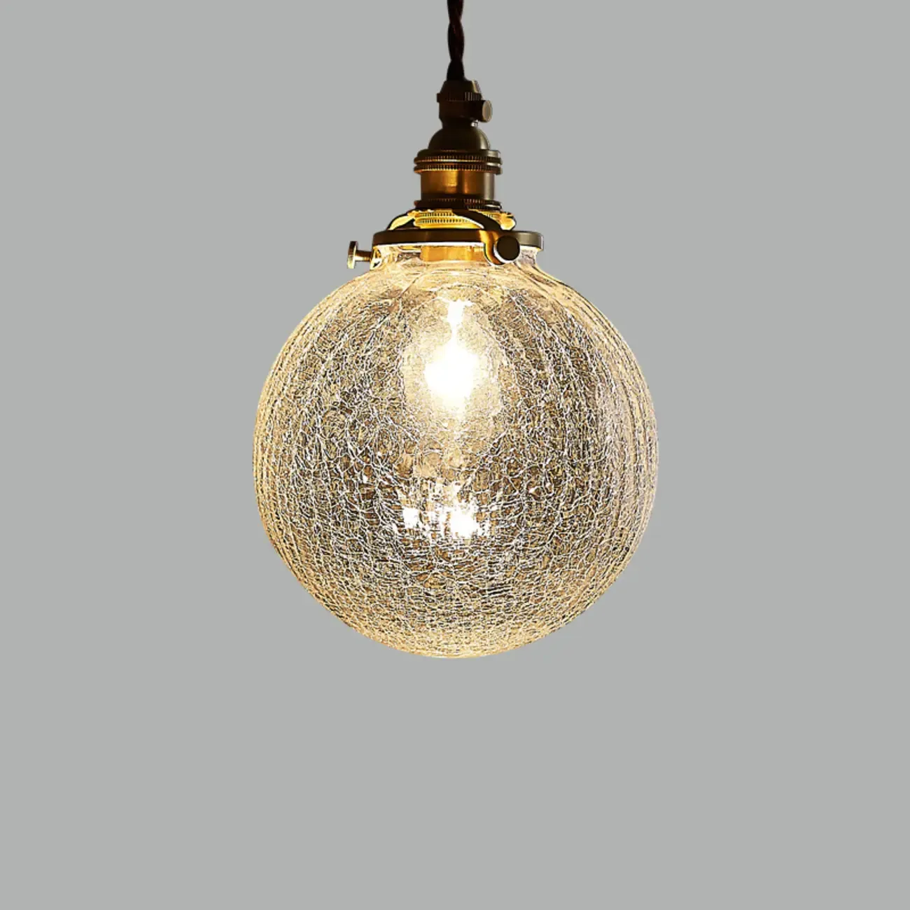 Modern Adjustable Clear Glass Globe Kitchen Pendant Light Image - 6