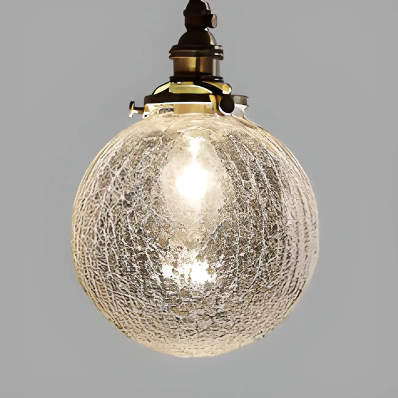 Modern Adjustable Clear Glass Globe Kitchen Pendant Light Image - 14