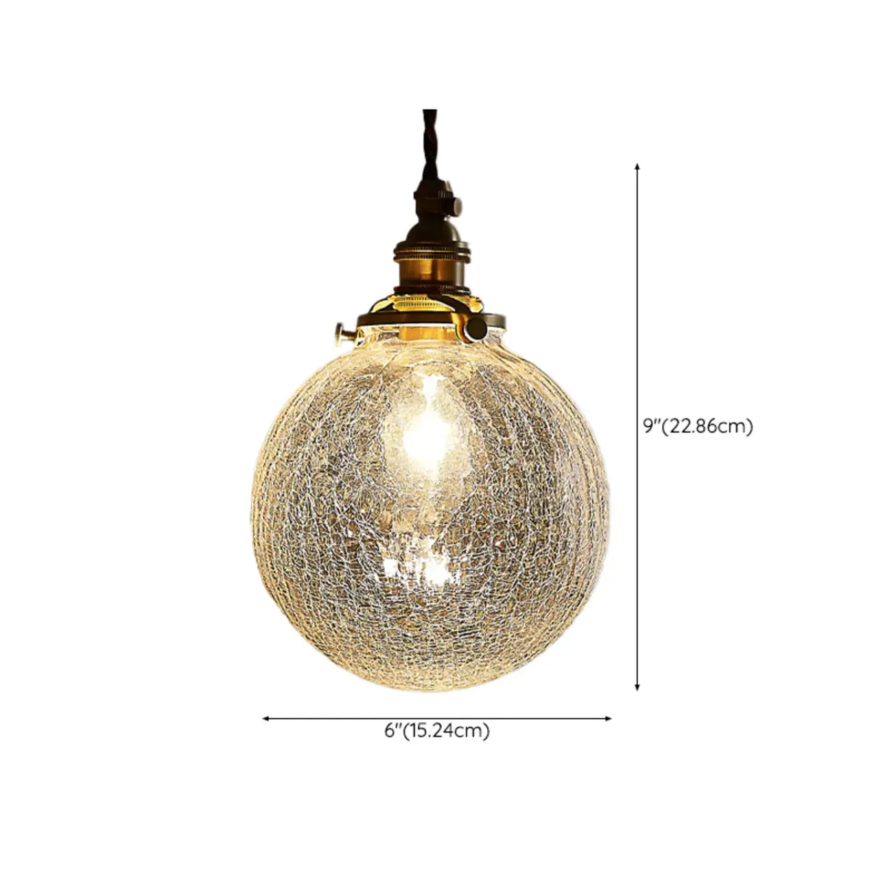 Modern Adjustable Clear Glass Globe Kitchen Pendant Light Image - 19