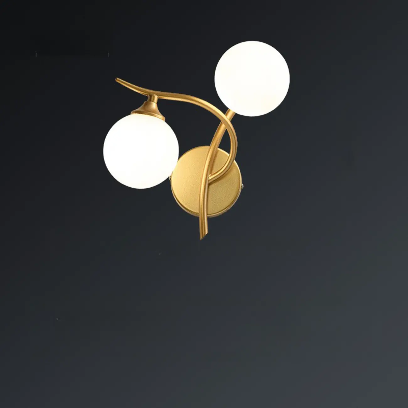 Modern Globe Wall Light with Chalk White Glass Shade Image - 8 | homeyfad