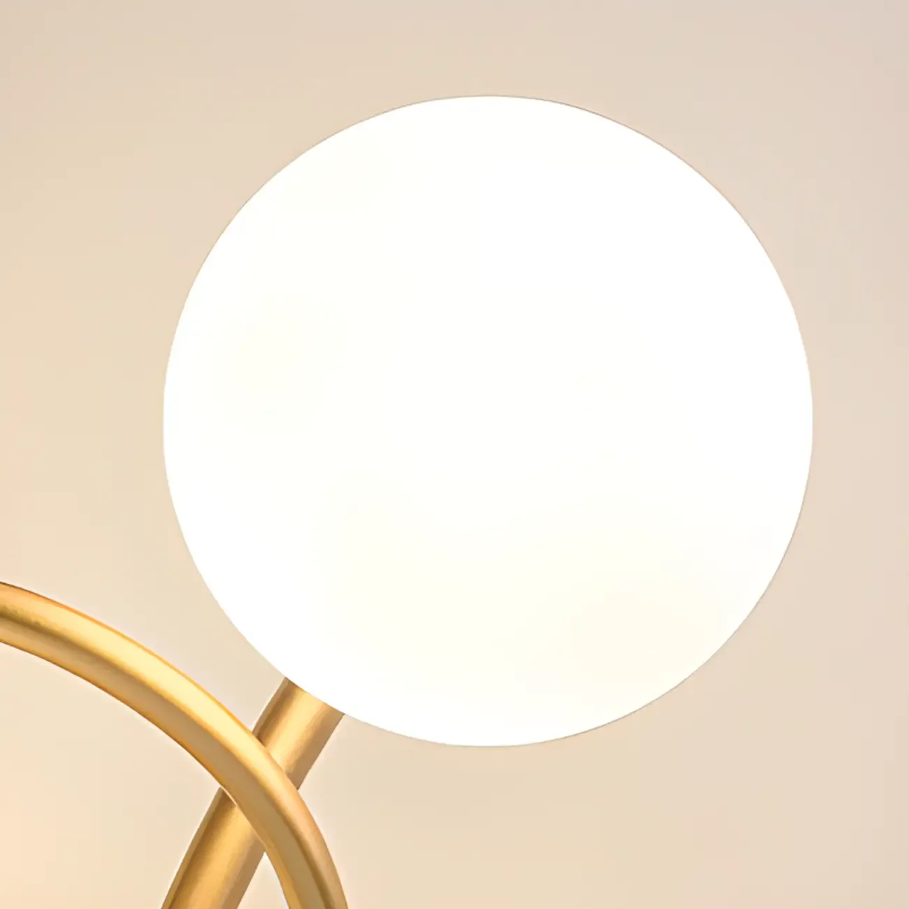 Modern Globe Wall Light with Chalk White Glass Shade Image - 10