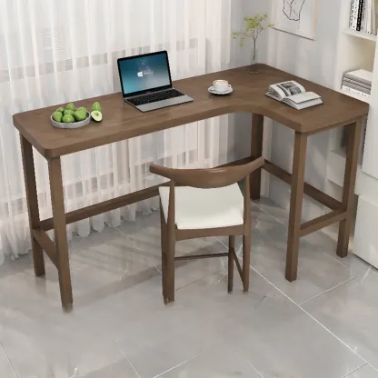 Free Form Brown Wooden Footrest Bar Tables Image - 3