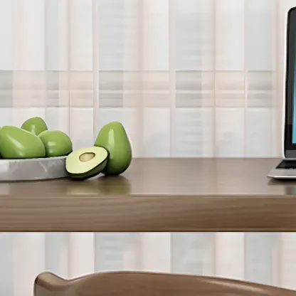 Free Form Brown Wooden Footrest Bar Tables Image - 5