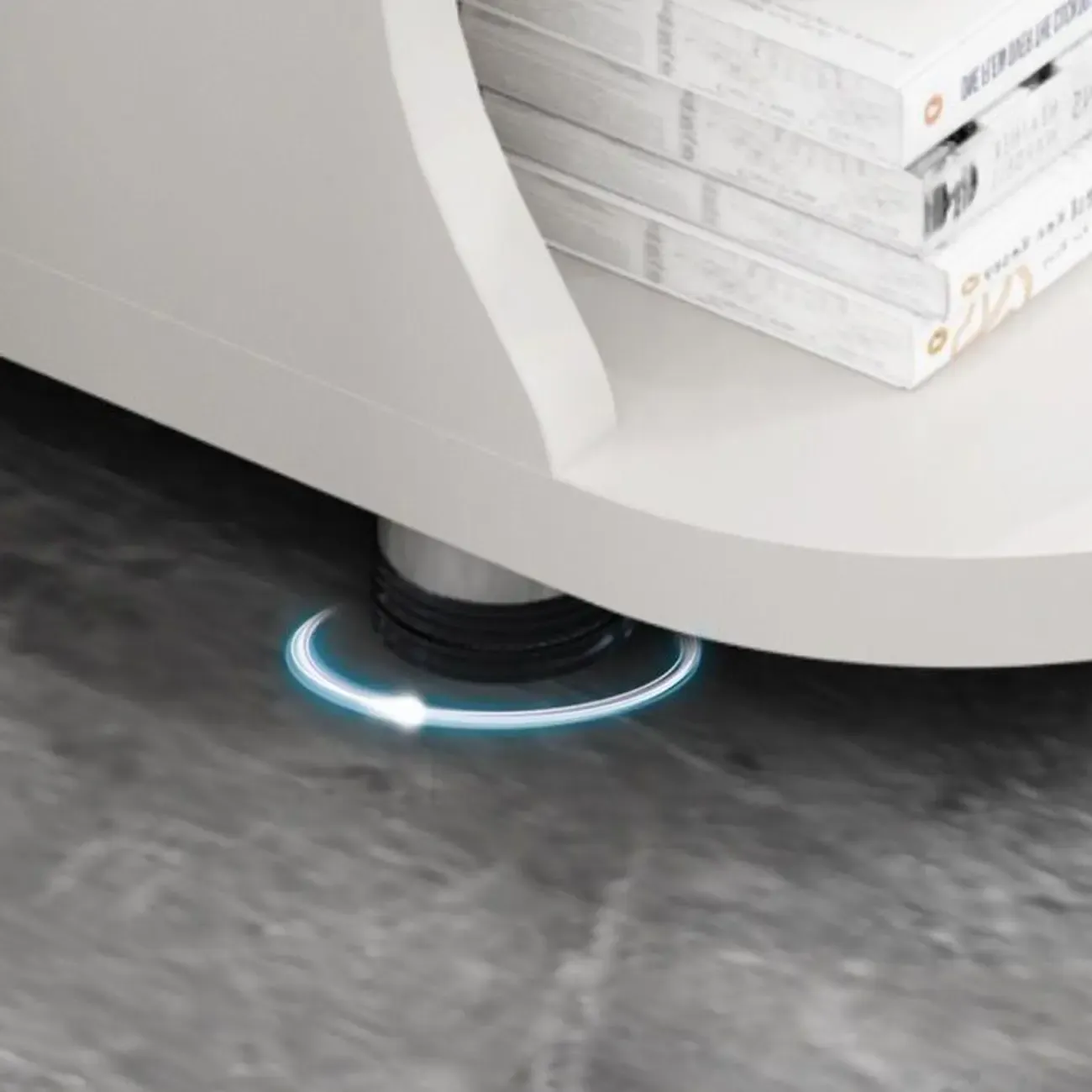 Modern Stone Top Freeform Bar Table with Storage for Home Bars Image - 4