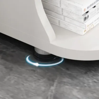 Modern Stone Top Freeform Bar Table with Storage for Home Bars Image - 4