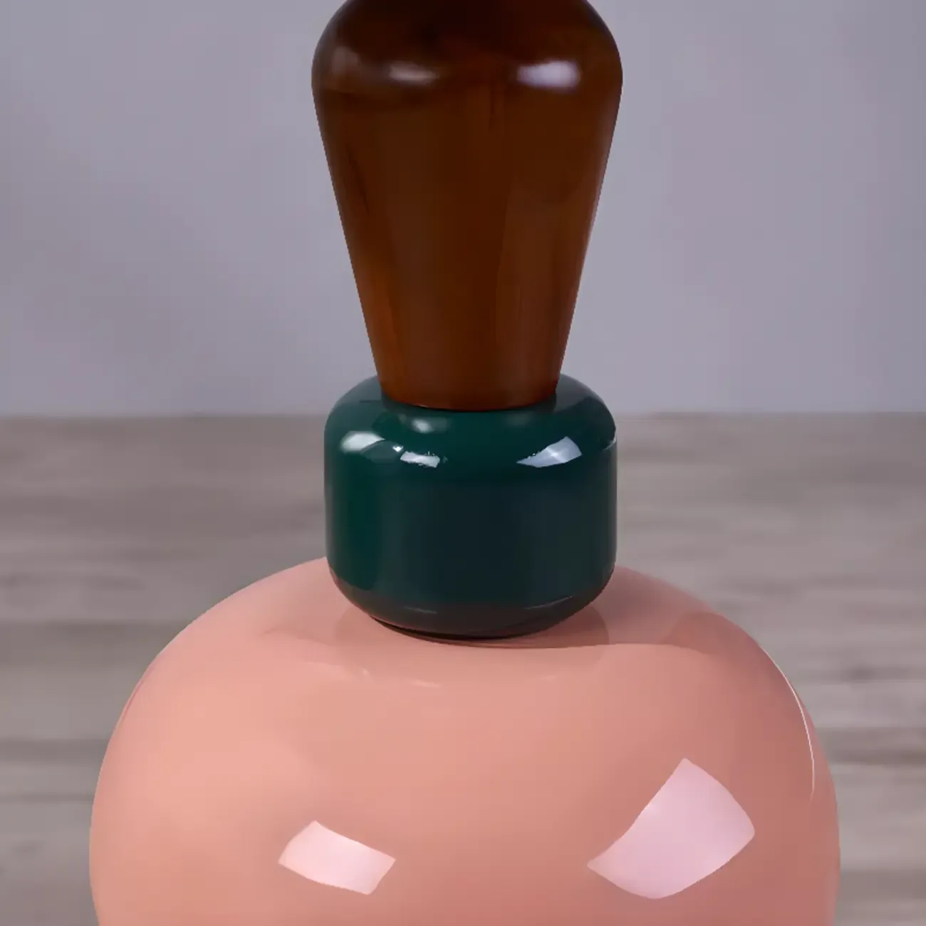 Round Wood Black Chairside Table with Pedestal Base