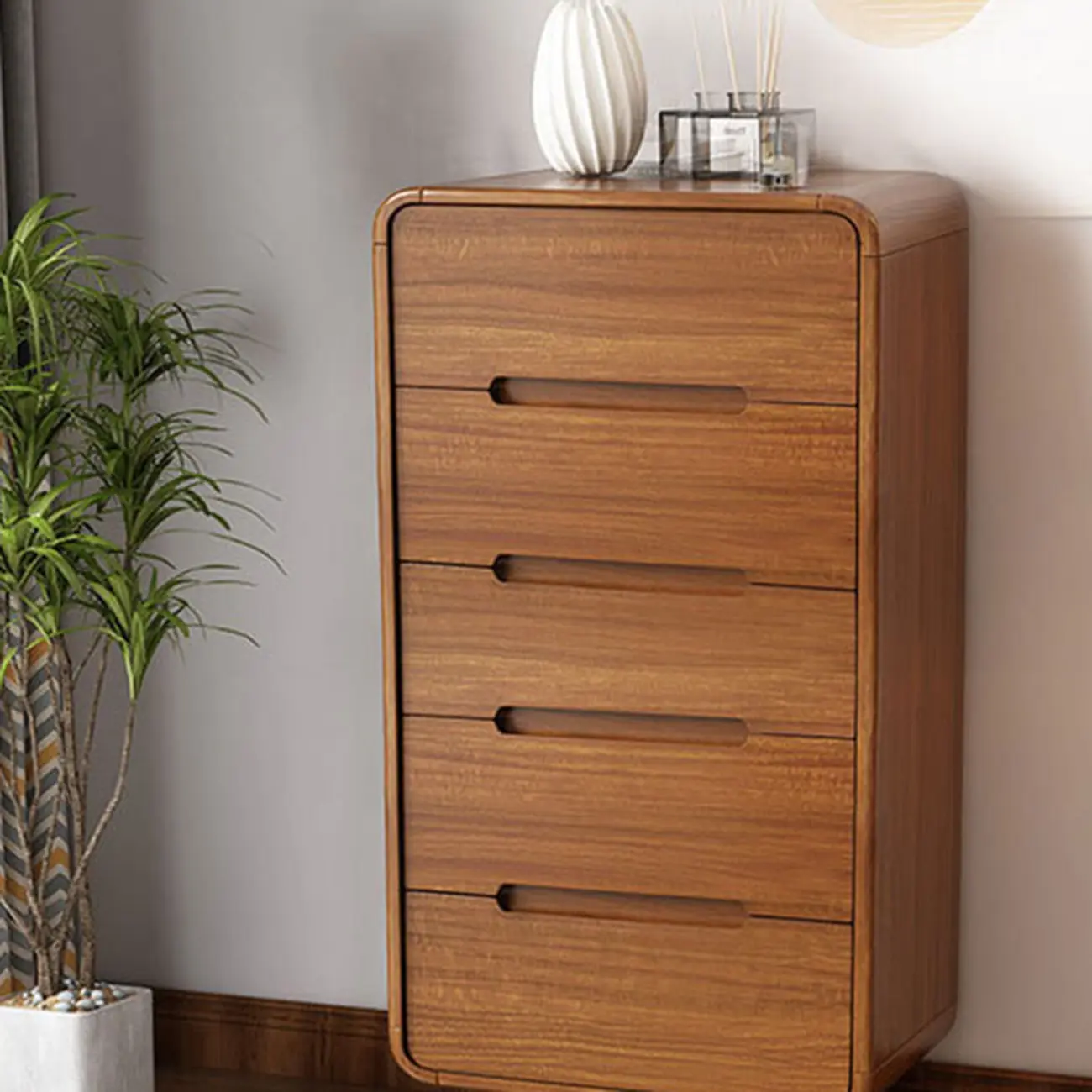 Elegant Large Brown White Wood Bedroom Cabinet with 9 Drawer Image - 16 | homeyfad