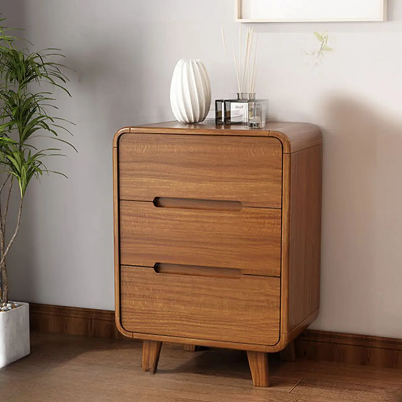 Elegant Large Brown White Wood Bedroom Cabinet with 9 Drawer Image - 17 | homeyfad